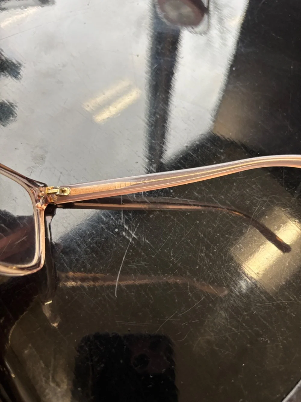 Jimmy Choo Translucent Light Pink Cat-Eye Glasses - Picture 5 of 8